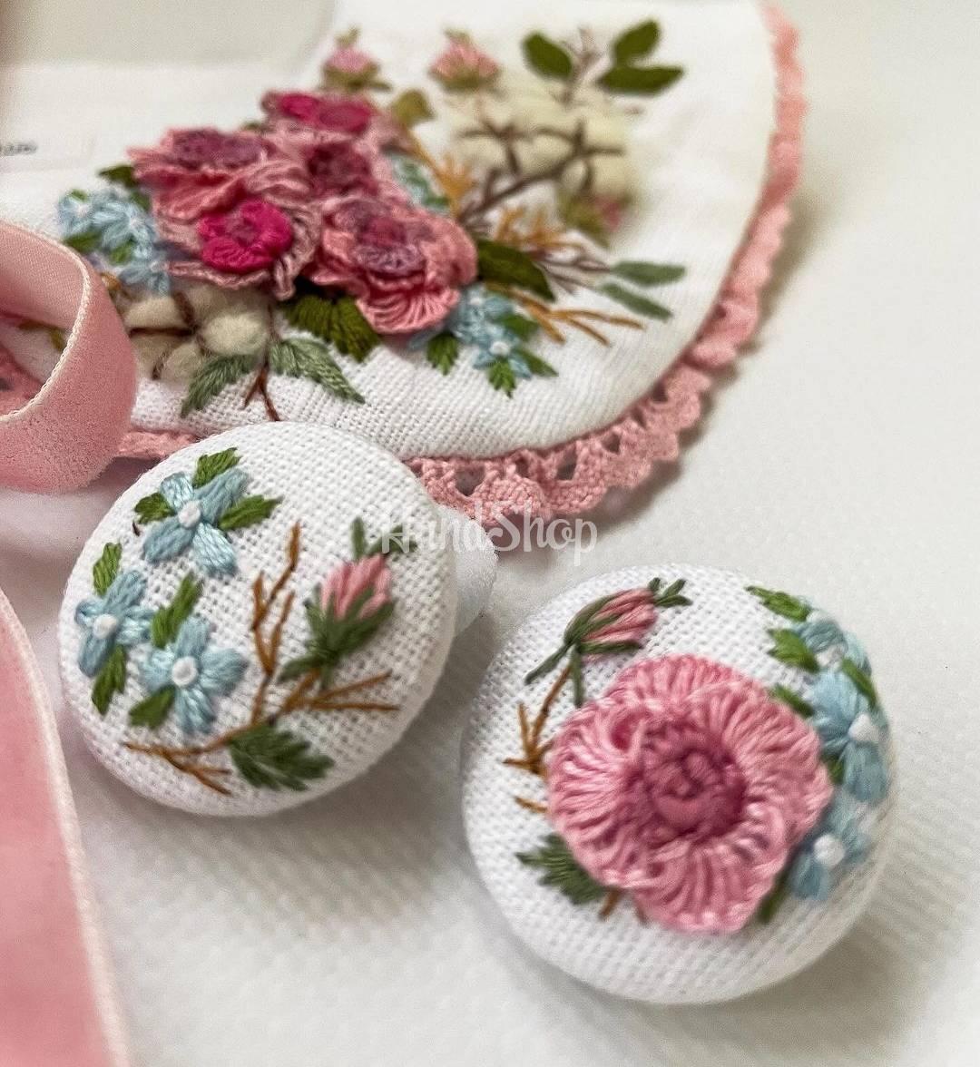 Дитячі резинки для волосся квіти рожеві троянди, 2 шт Дитячі резинки для волосся квіти рожеві троянди, 2 шт