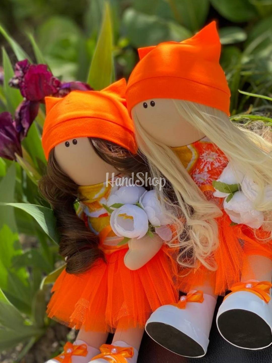 Авторська текстильна лялька апельсинка у шапочці (на вибір!) Авторська текстильна лялька апельсинка у шапочці (на вибір!)