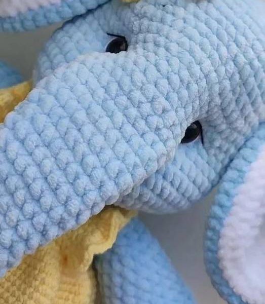 Авторська м'яка дитяча іграшка слоник дівчинка Ukraine