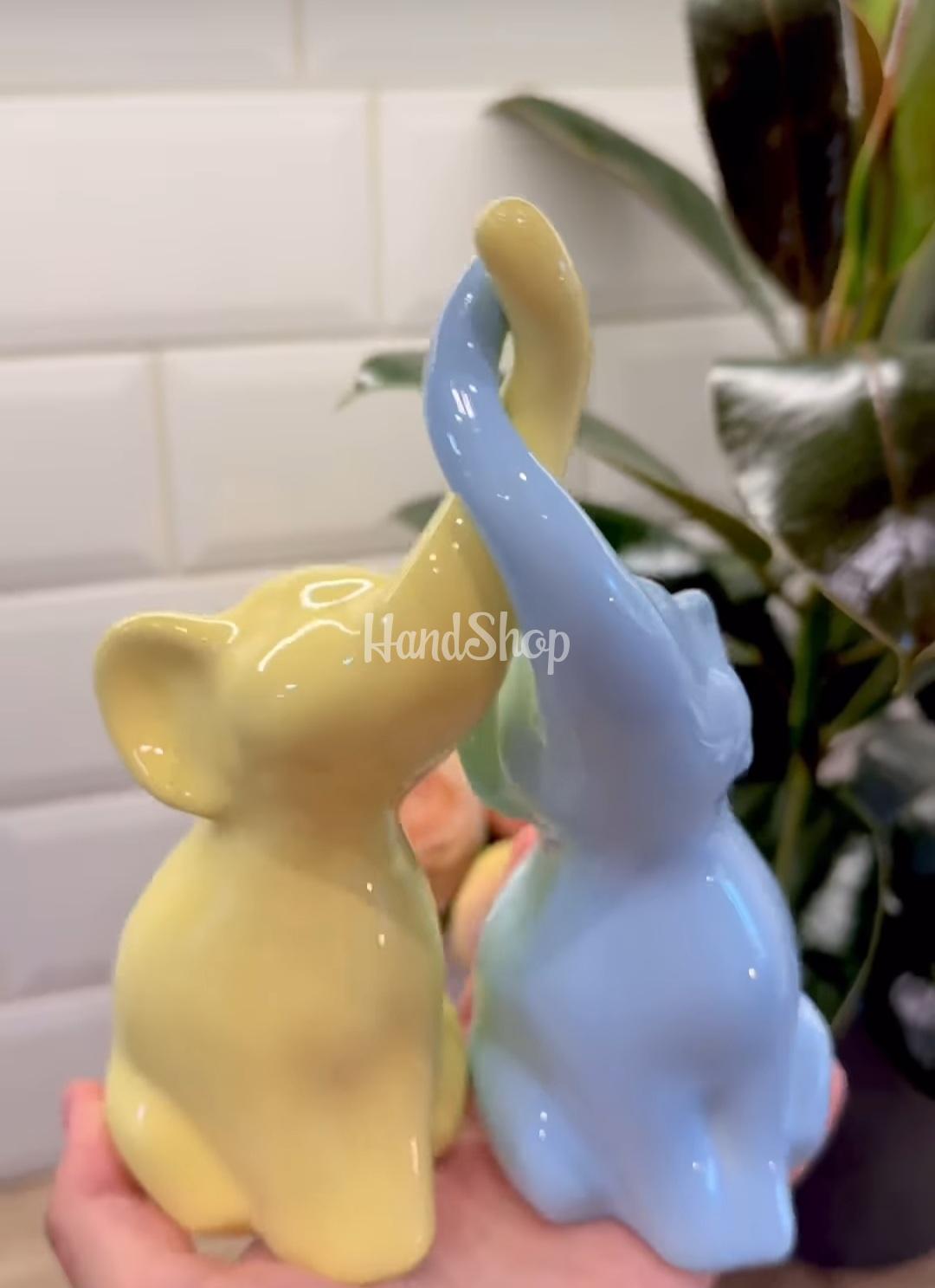 Декоративні порцелянові слоники пара сувенір Ukraine Декоративні порцелянові слоники пара сувенір Ukraine