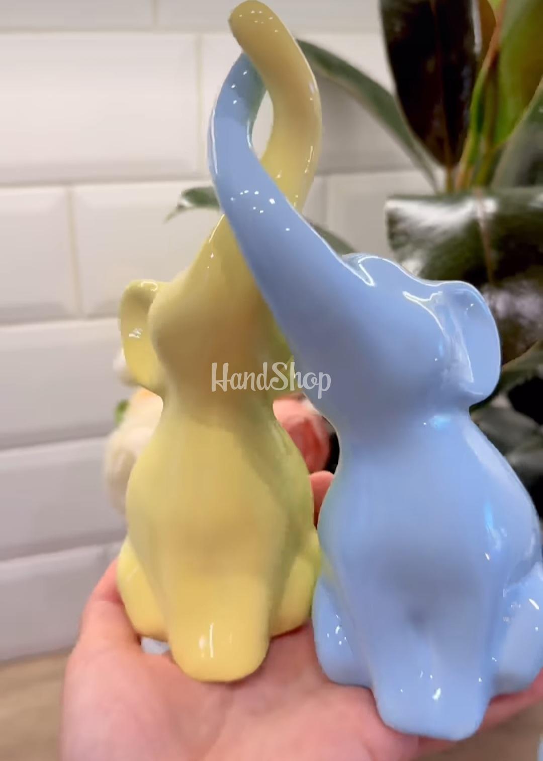 Декоративні порцелянові слоники пара сувенір Ukraine Декоративні порцелянові слоники пара сувенір Ukraine