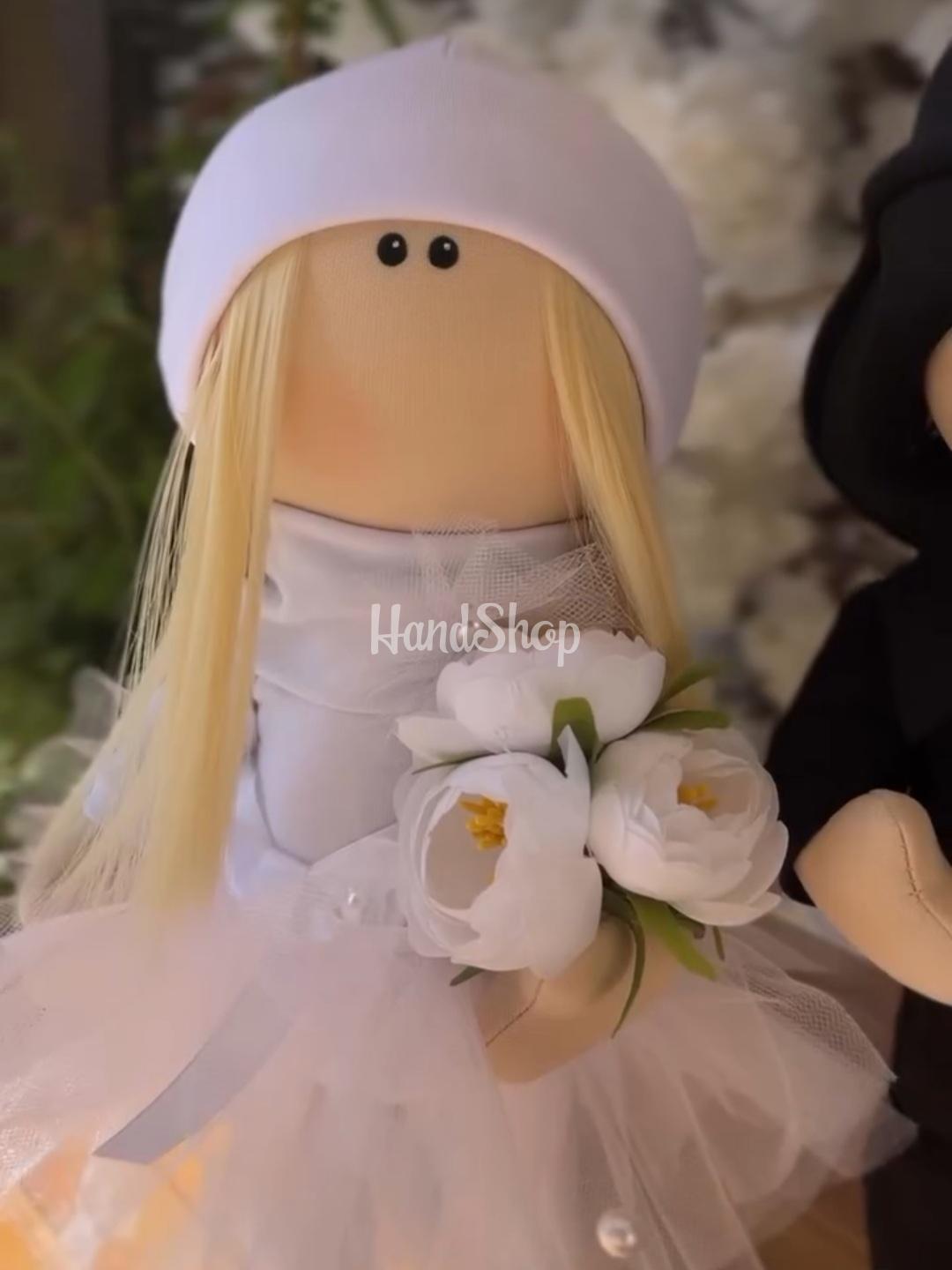 Ляльки тільда весільна пара авторські текстильні, 2 шт Ляльки тільда весільна пара авторські текстильні, 2 шт