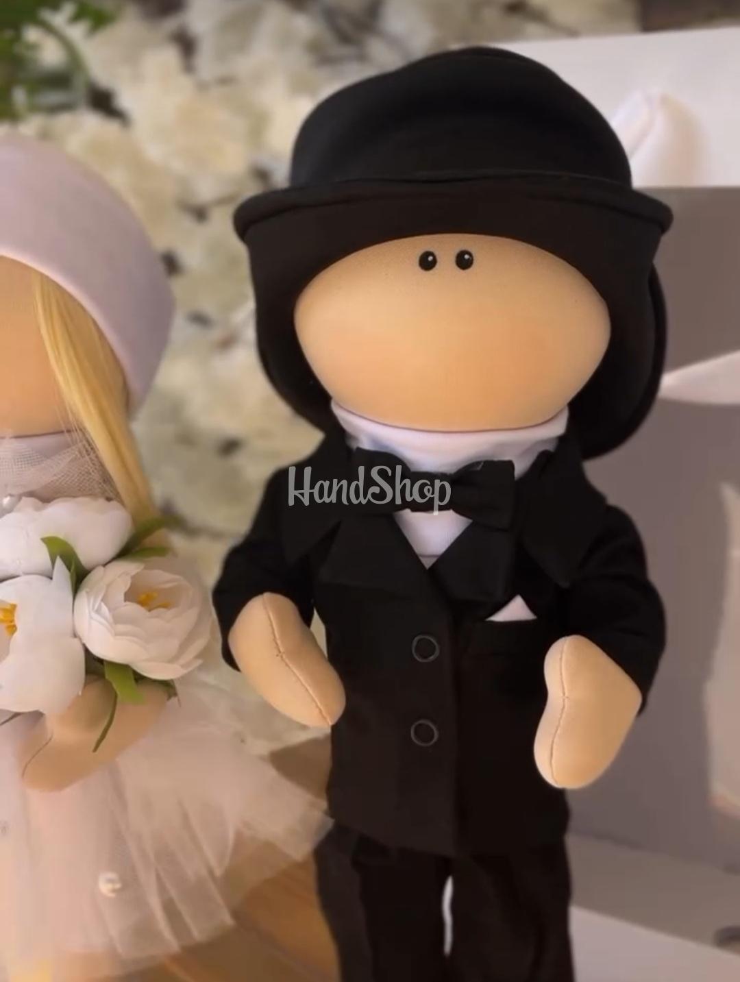 Ляльки тільда весільна пара авторські текстильні, 2 шт Ляльки тільда весільна пара авторські текстильні, 2 шт