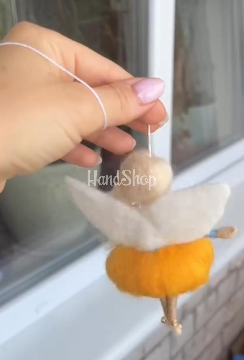 Авторська лялька підвіска янгол блондинка Ukraine Авторська лялька підвіска янгол блондинка Ukraine