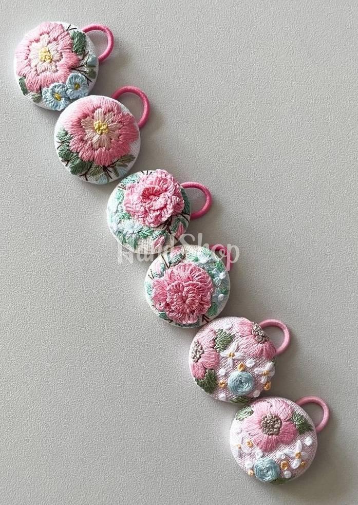 Резинки для волосся квіти троянди, 2 шт (на вибір!) Резинки для волосся квіти троянди, 2 шт (на вибір!)