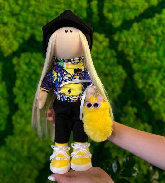 Авторська інтер'єрна ігрова лялька тільда Міньйон
