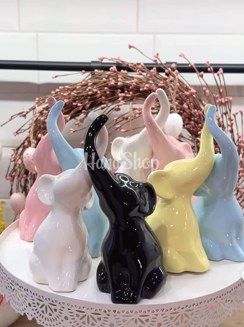 Декоративні порцелянові чорно-білі слоники наречені Декоративні порцелянові чорно-білі слоники наречені