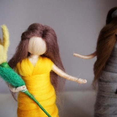 Пара білих порцелянових весільних гусенят, 2 шт