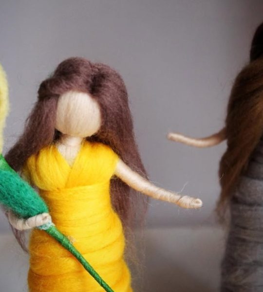 Пара білих порцелянових весільних гусенят, 2 шт