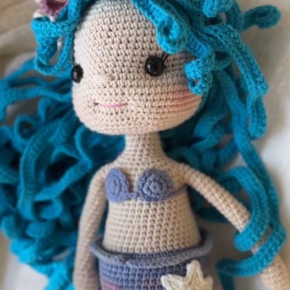 Велика ігрова іграшка лялька морська русалонька сувенірна