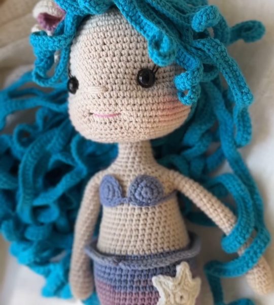 Велика ігрова іграшка лялька морська русалонька сувенірна