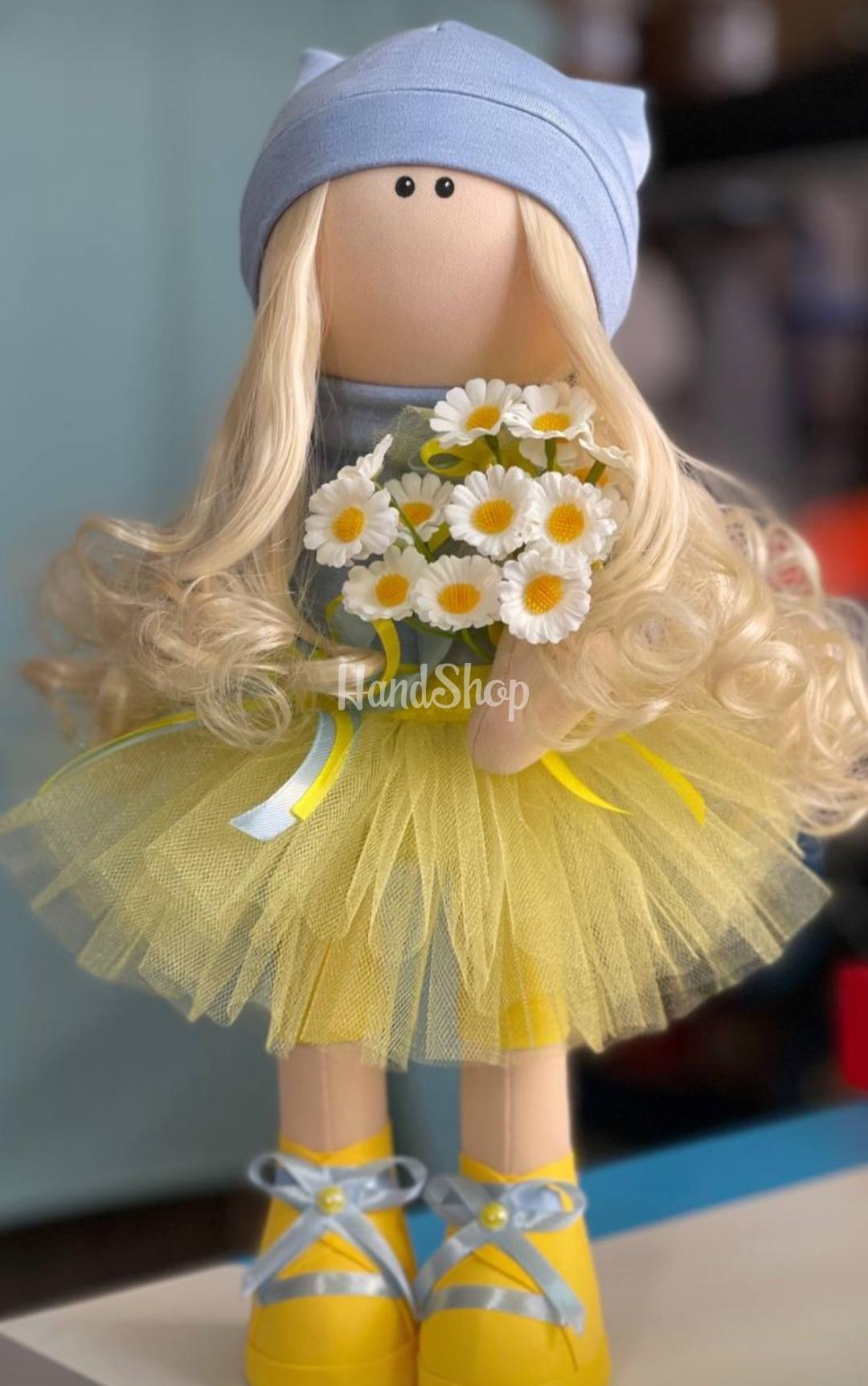 Лялька україночка тільда з ромашками сувенір Ukraine Лялька україночка тільда з ромашками сувенір Ukraine