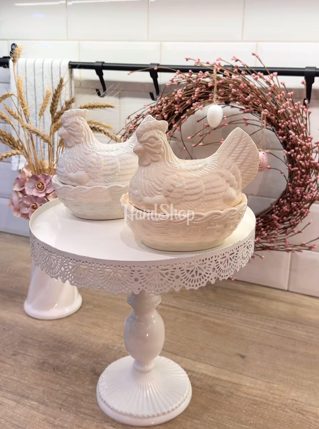 Сувенірна порцелянова курочка цукерниця, масляниця, 500 мл Сувенірна порцелянова курочка цукерниця, масляниця, 500 мл