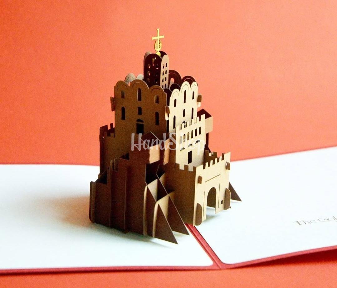 Сувенірна 3d листівка пам'ятка архітектури Києва Золоті Ворота Сувенірна 3d листівка пам'ятка архітектури Києва Золоті Ворота