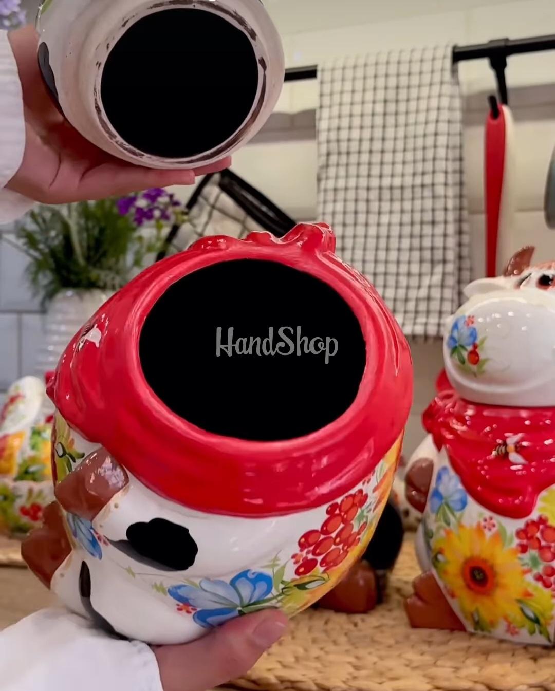 Керамічна корівка петриківський розпис (на вибір!) Керамічна корівка петриківський розпис (на вибір!)