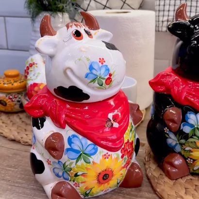 Керамічна корівка петриківський розпис (на вибір!)