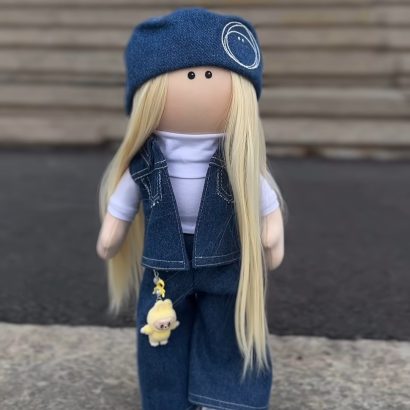 Ігрова лялька тільда з іграшкою Labubu (Лабубу) на вибір!