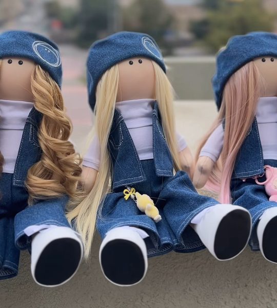 Ігрова лялька тільда з іграшкою Labubu (Лабубу) на вибір!