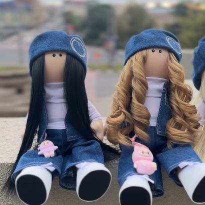 Ігрова лялька тільда з іграшкою Labubu (Лабубу) на вибір!