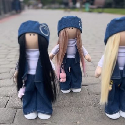 Ігрова лялька тільда з іграшкою Labubu (Лабубу) на вибір!