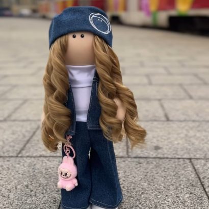 Ігрова лялька тільда з іграшкою Labubu (Лабубу) на вибір!