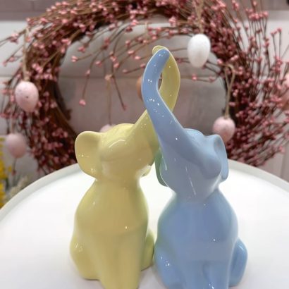Декоративні порцелянові слоники пара сувенір Ukraine