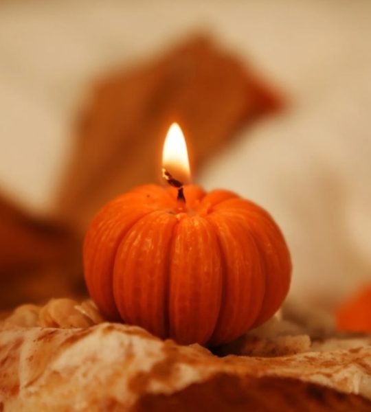 Набір свічок гарбузики Halloween бджолиний віск, 3 шт!