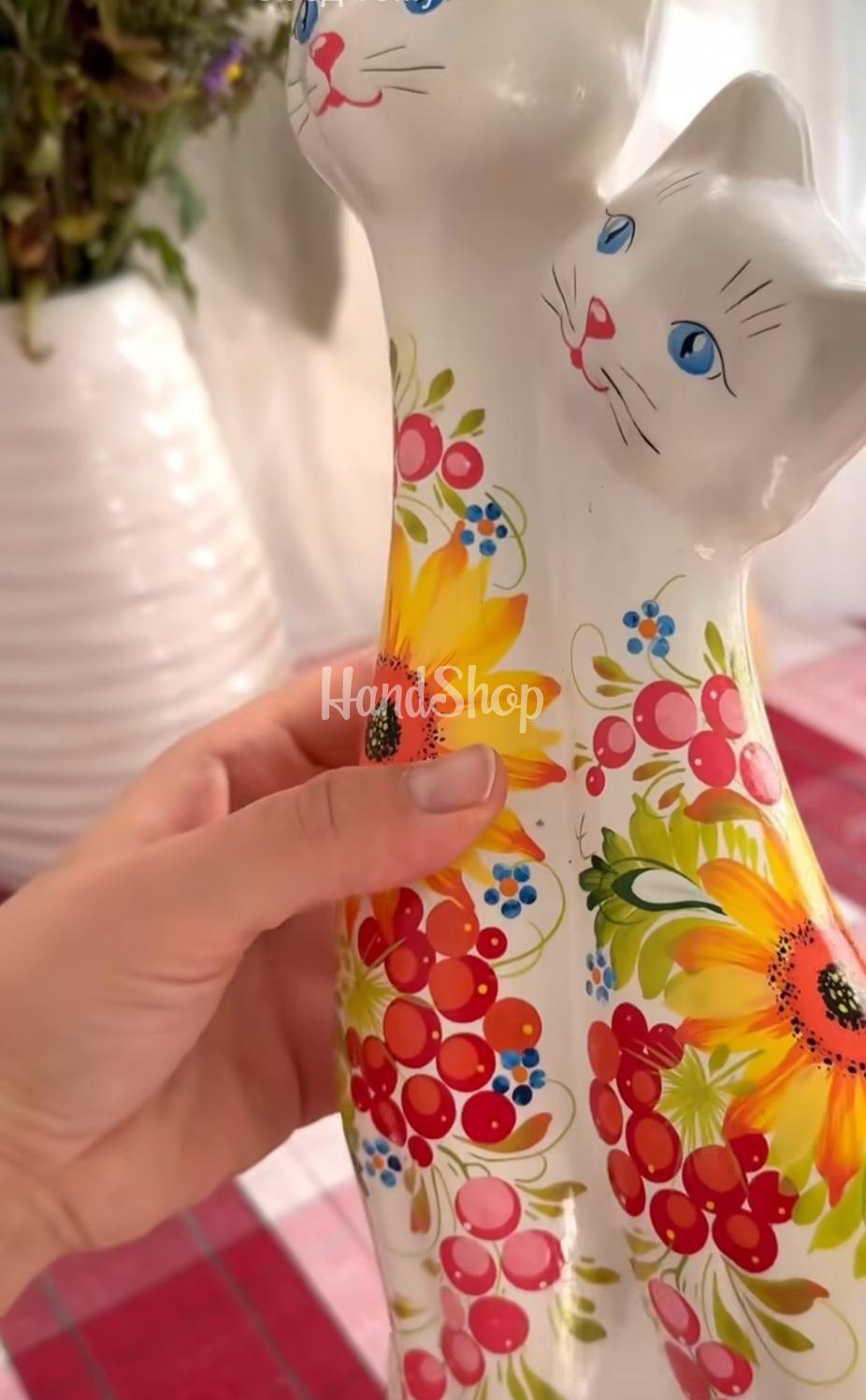 Пара котики петриківський розпис кераміка (на вибір!) Пара котики петриківський розпис кераміка (на вибір!)