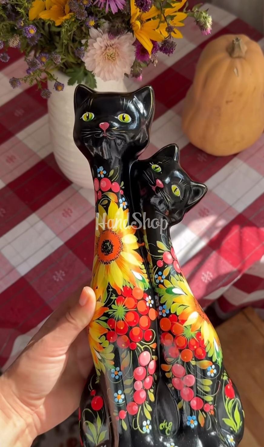 Пара котики петриківський розпис кераміка (на вибір!) Пара котики петриківський розпис кераміка (на вибір!)