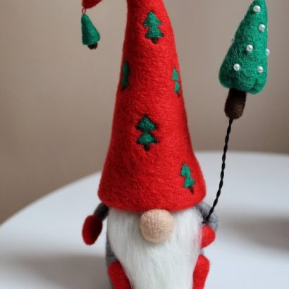 Сувенірний валяний гном новорічний різдвяний 2026 (на вибір!)