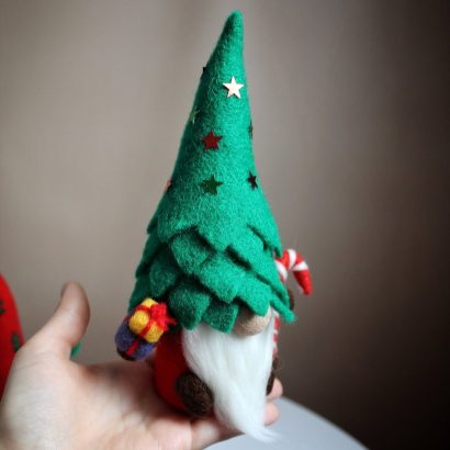 Сувенірний валяний гном новорічний різдвяний 2026 (на вибір!)