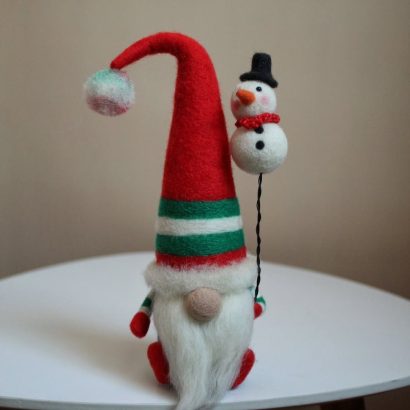 Сувенірний валяний гном новорічний різдвяний 2026 (на вибір!)