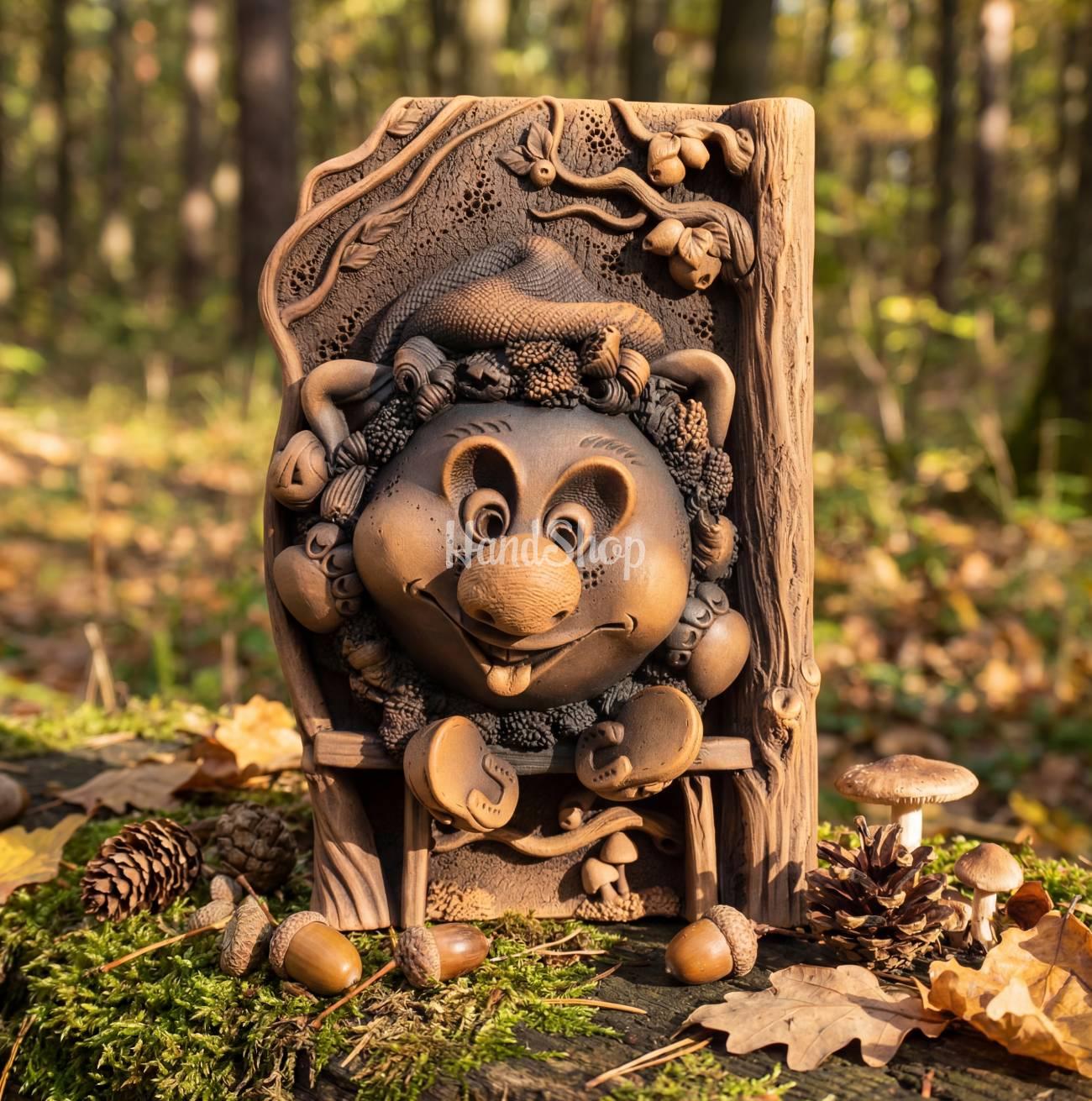 Слов'янський сувенір підвіска кераміка гномик на яблуні Слов'янський сувенір підвіска кераміка гномик на яблуні