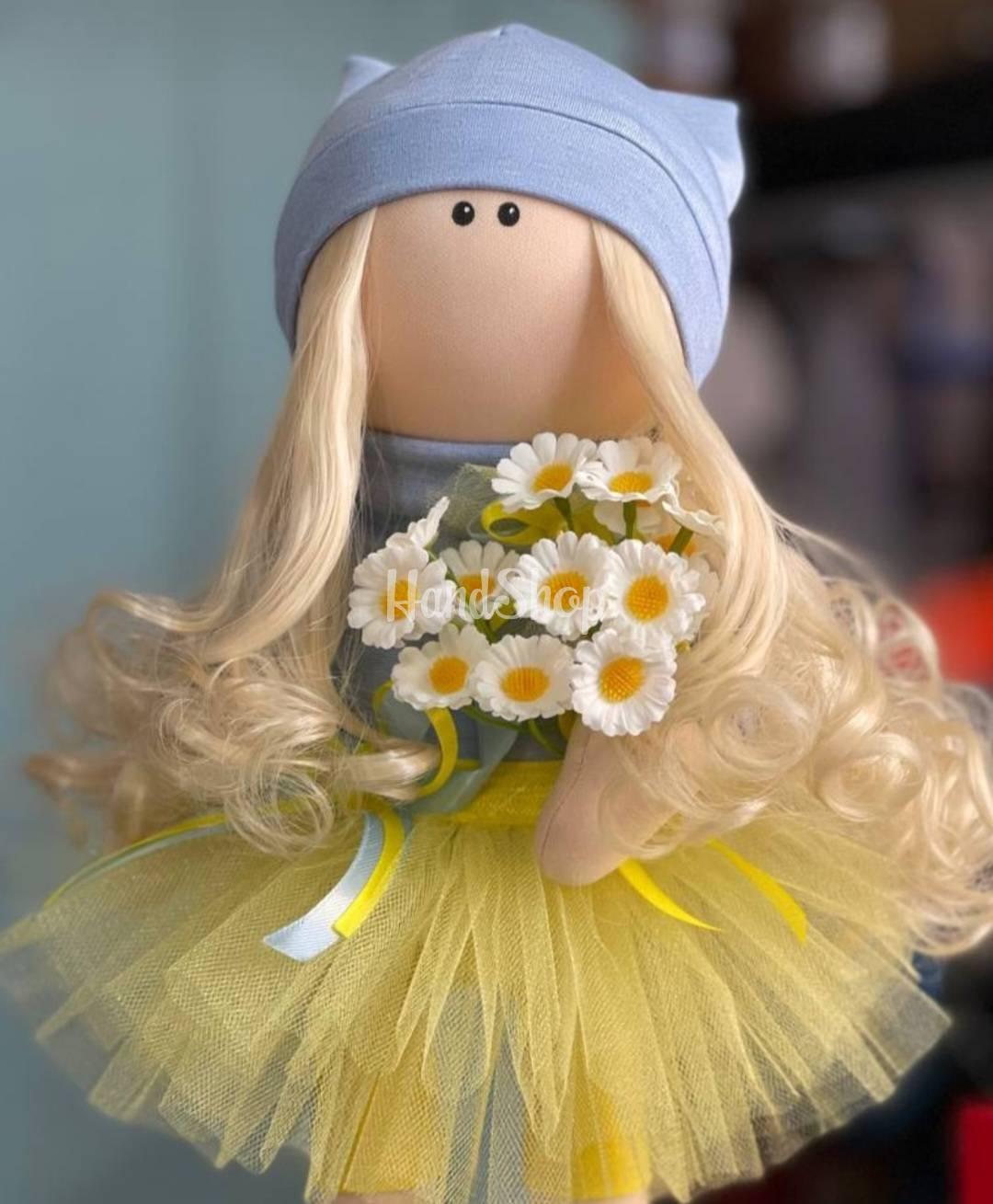 Лялька україночка тільда з ромашками сувенір Ukraine Лялька україночка тільда з ромашками сувенір Ukraine