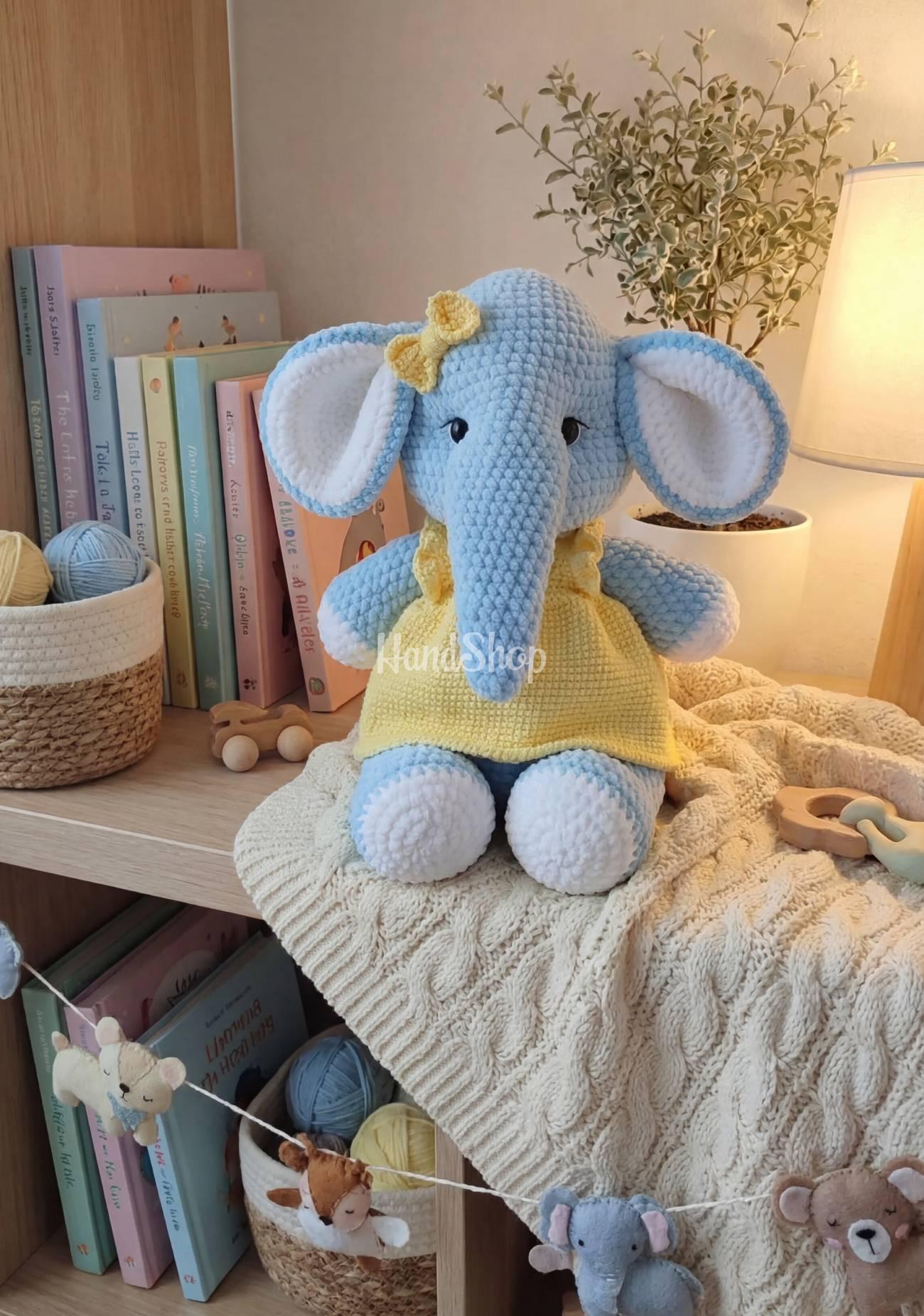 Авторська м’яка дитяча іграшка слоник дівчинка Ukraine Авторська м’яка дитяча іграшка слоник дівчинка Ukraine