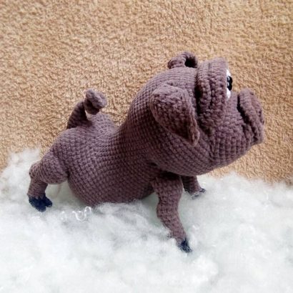 Вязанные игрушки крючком новогодняя игрушка свинья