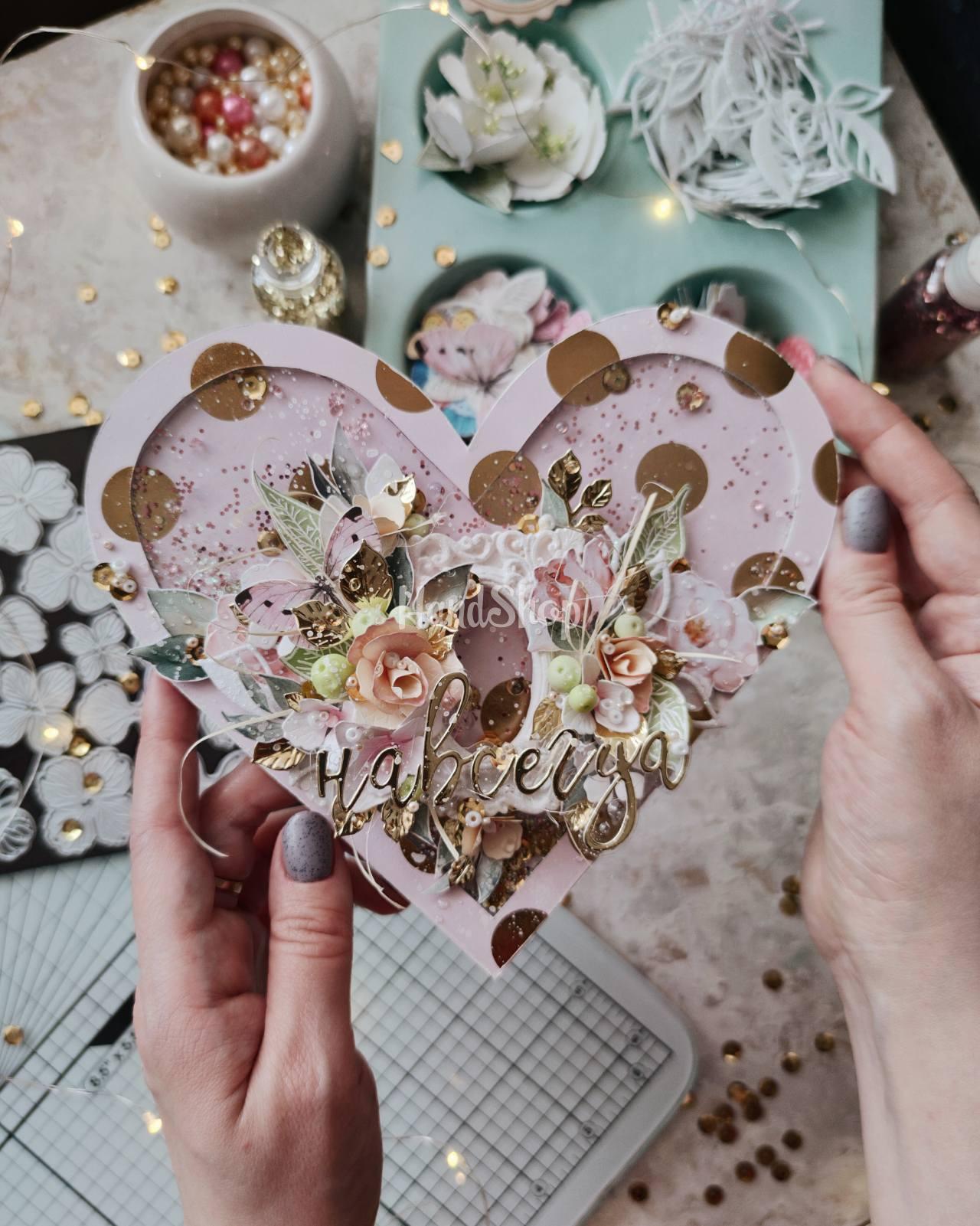 Объёмная сердце открытка валентинка Объёмная сердце открытка валентинка