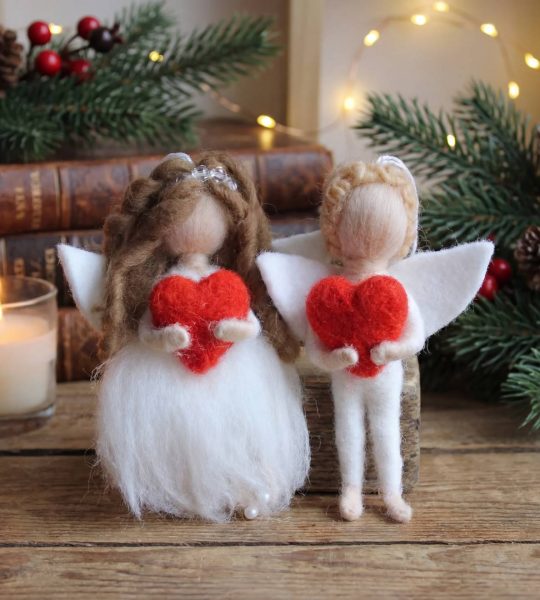 Весільна пара лялька валентинки ангели підвіски 2шт