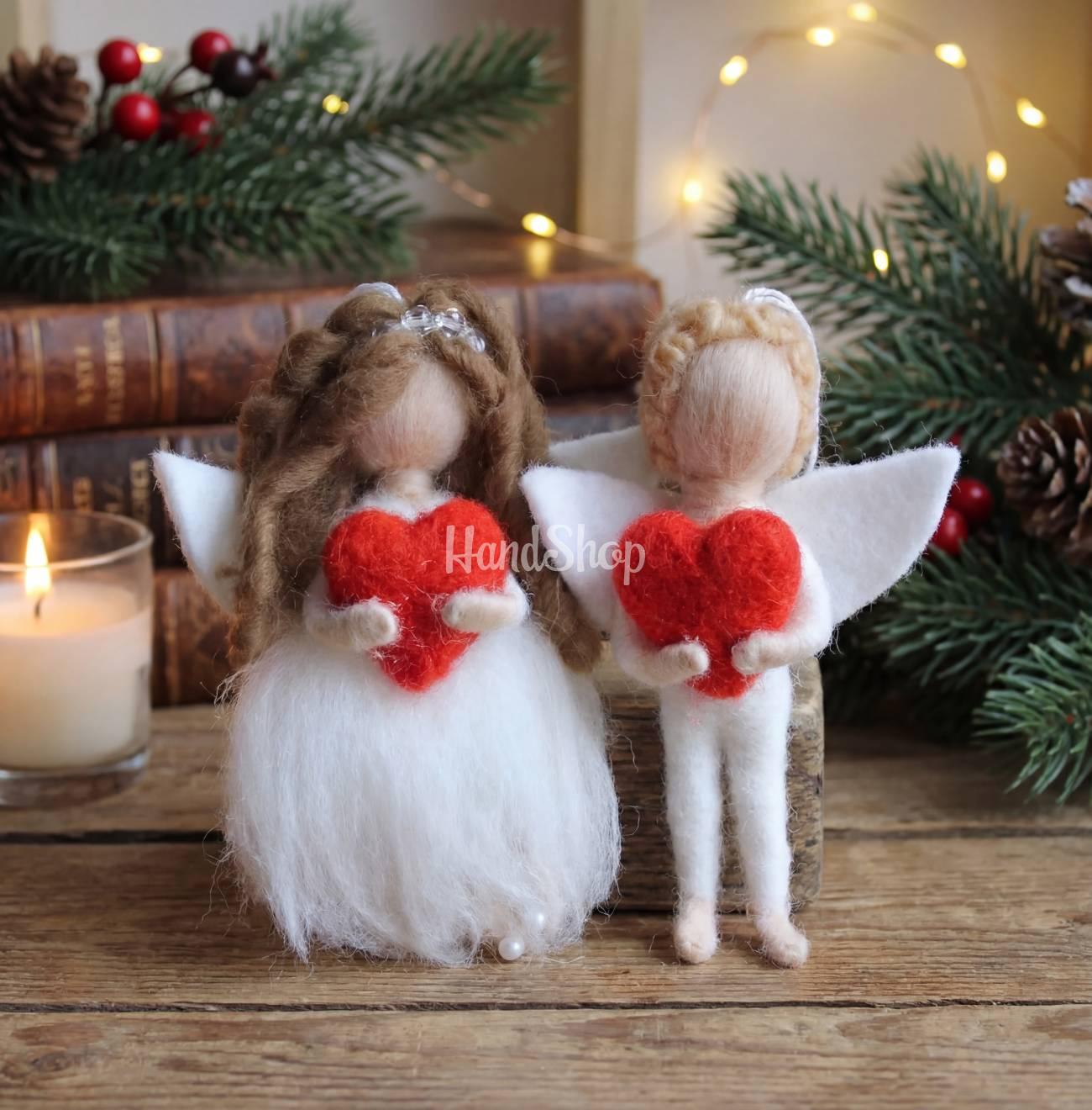 Весільна пара лялька валентинки ангели підвіски 2шт Весільна пара лялька валентинки ангели підвіски 2шт