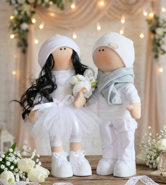 Ляльки весільні наречені авторські пара молодятам