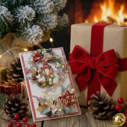 Рождественская открытка зимняя сказка Новий год 2026