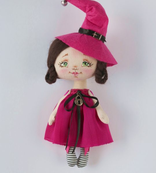 Авторская хэллоуин кукла ведьма