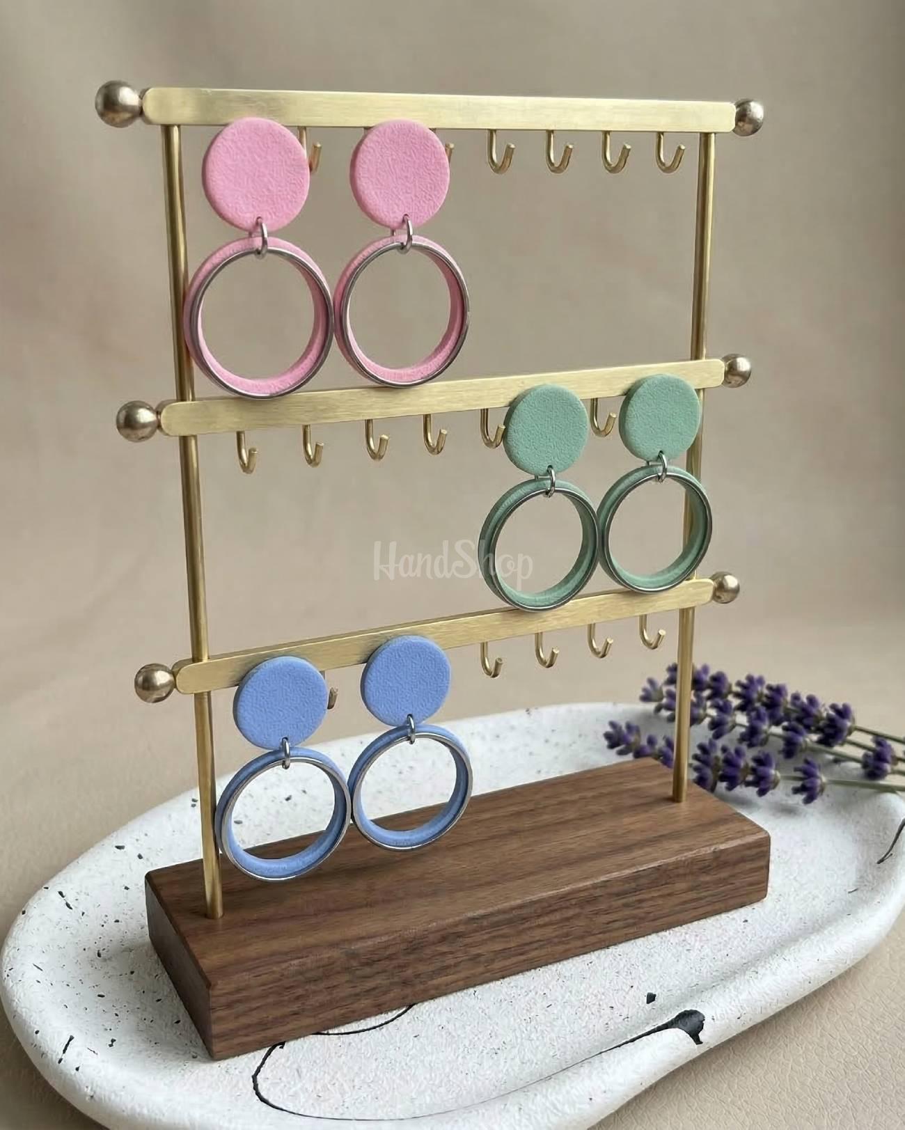 Літні жіночі геометричні круглі сережки глина (на вибір!) Літні жіночі геометричні круглі сережки глина (на вибір!)