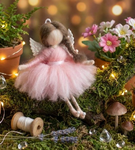 Іграшка підвіска лялька ангел балерина новорічна на ялинку
