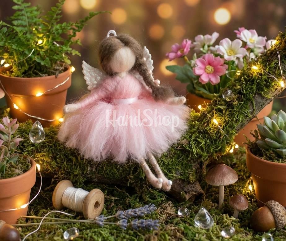 Іграшка підвіска лялька ангел балерина новорічна на ялинку Іграшка підвіска лялька ангел балерина новорічна на ялинку