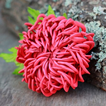 Хризантема брошка/зажим з фоамірану для волосся: стильна та елегантна прикраса для кожної жінки